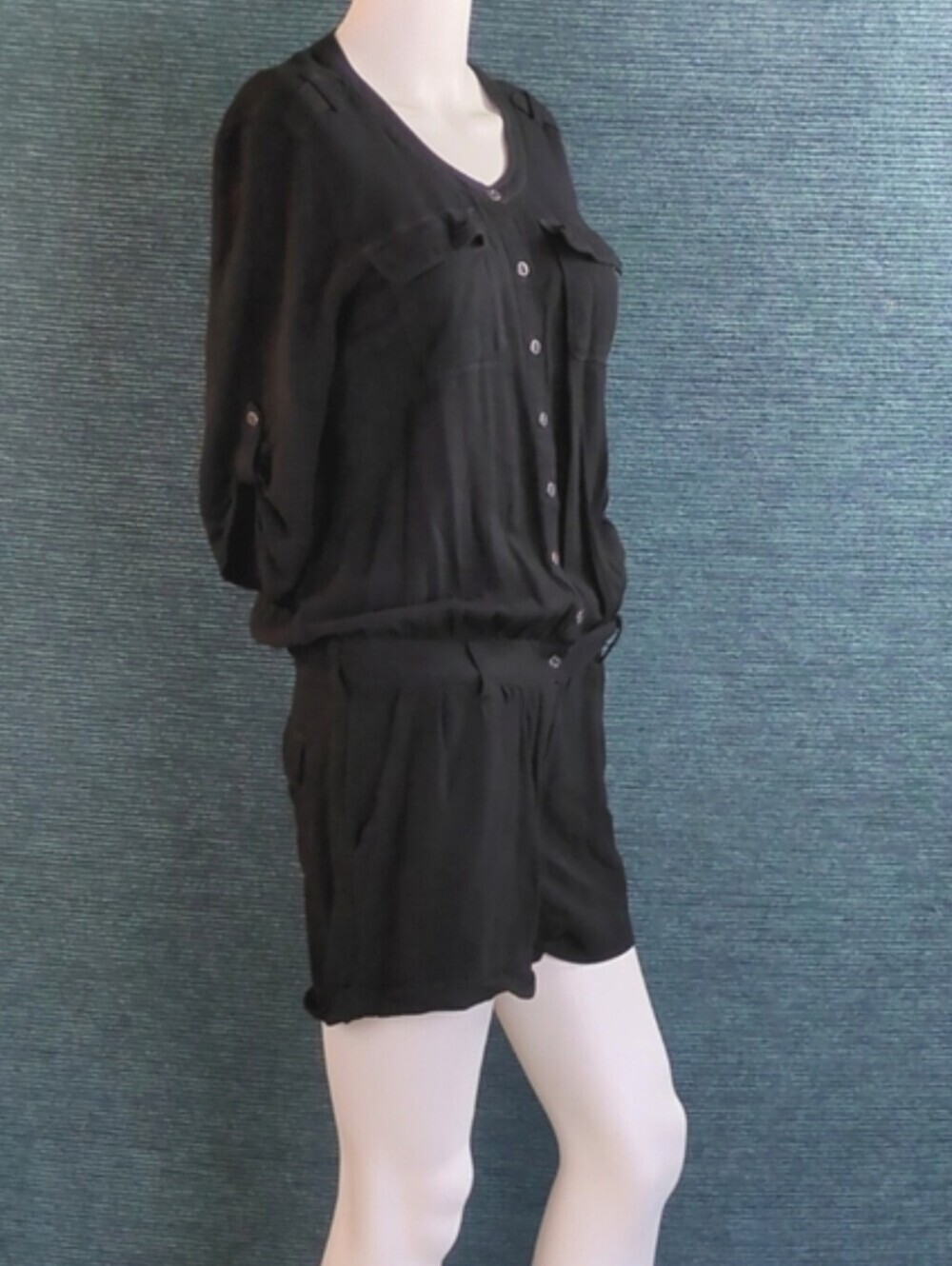 Express Button Front Romper - Picture 4 of 13